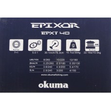 Okuma Reel Epixor XT40 SN body7+1BB Alum Zinc Die CH