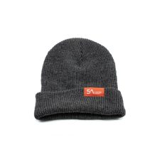 Kilwell S.A Beanie-DK Gray W/Red Patch