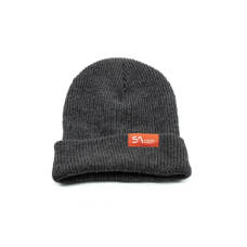 Kilwell S.A Beanie-DK Gray W/Red Patch