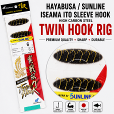 Hayabusa QI-005 Combat Double ISENI Hook Black 6-pairs