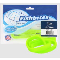 Fishbites E-Z Clam 1/2"x12" Chartreuse LL