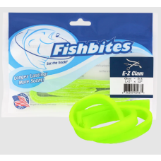 Fishbites E-Z Clam 1/2"x12" Chartreuse LL