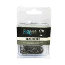 Fishtech Beak Hooks - 4/0 (16 Per pack) 