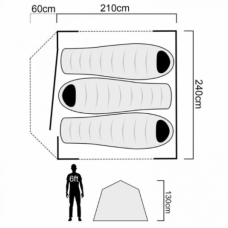 Coleman Instant Up Swagger 3P Dark Room