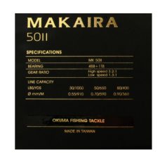 OKUMA REEL MAKAIRA 50 2 SPEED OPEN TOP GOLD GAME