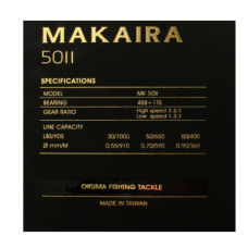 OKUMA REEL MAKAIRA 50 2 SPEED OPEN TOP GOLD GAME