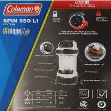 Coleman Vanquish 550 Spin Lithium-Ion Lantern