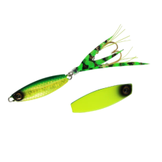 Hayabusa Jack Eye Mame Kunekune - 10g - #4 Lumo Scale Chartreuse