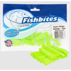 Fishbites Fish'n Strips - Power Lime - Shrimp - LL