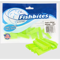 Fishbites Fish'n Strips - Power Lime - Shrimp - LL