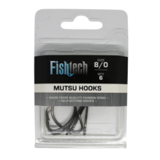 Fishtech Mutsu Hooks - 8/0 (6 Per pack) 