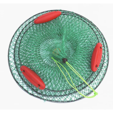 TE Foldable fishing cage with three floats