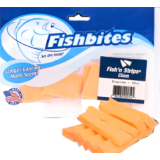 Fishbites Fish'n Strips - Flesh - Clam - LL