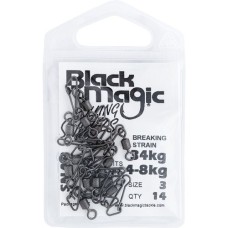 Black Magic Rolling Snap Swivel
