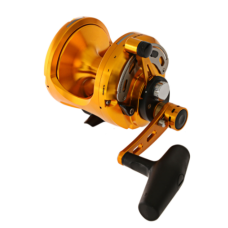 OKUMA REEL MAKAIRA 50 2 SPEED OPEN TOP GOLD  GAME