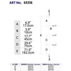Hayabusa S-531E Squid Bait Sabiki Size 18